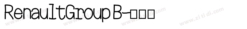 RenaultGroup B字体转换
